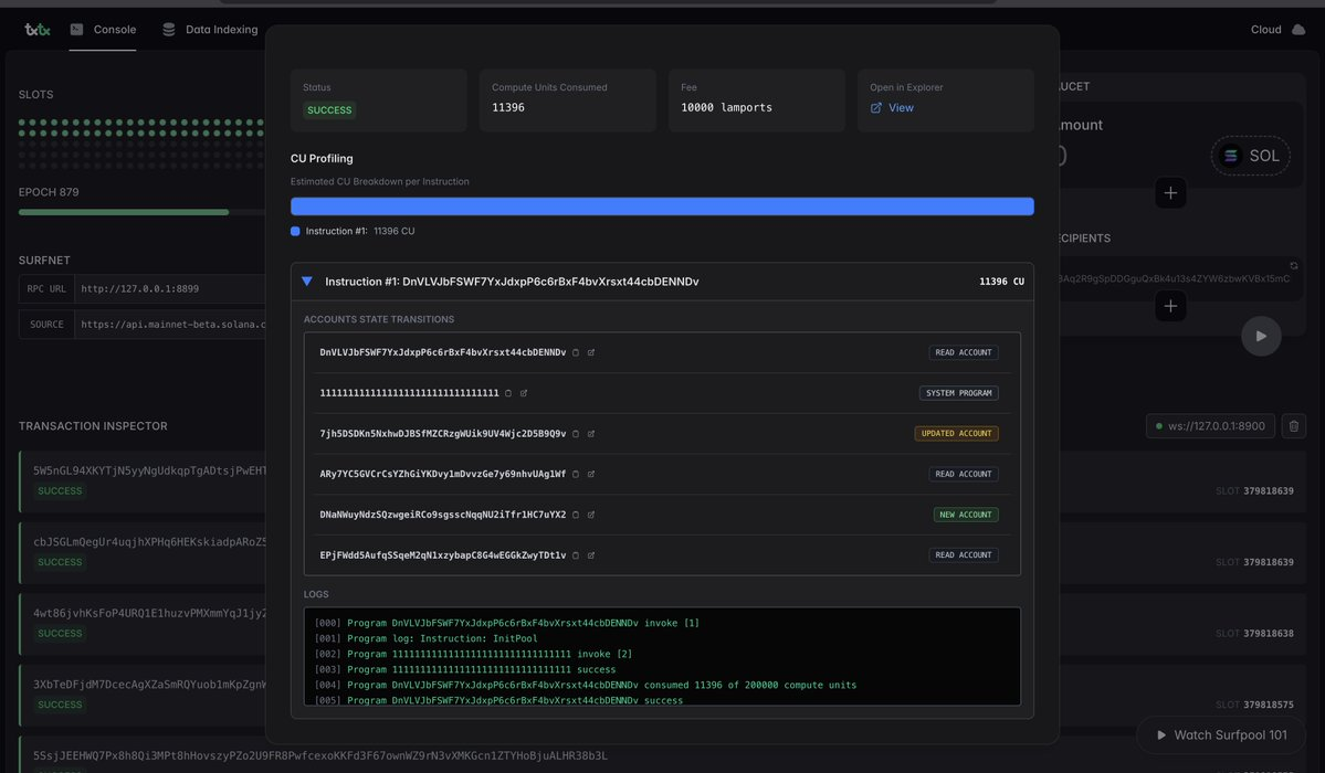 Router Program surfpool testing